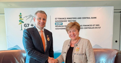 Sergii Marchenko and IMF Managing Director Kristalina Georgieva discussed key reforms for the country's financial stability
